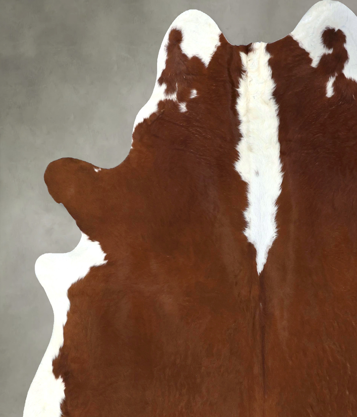 Hereford XX-Large Brazilian Cowhide Rug 8'2"H x 7'5"W #B19381 by Hudson Hides