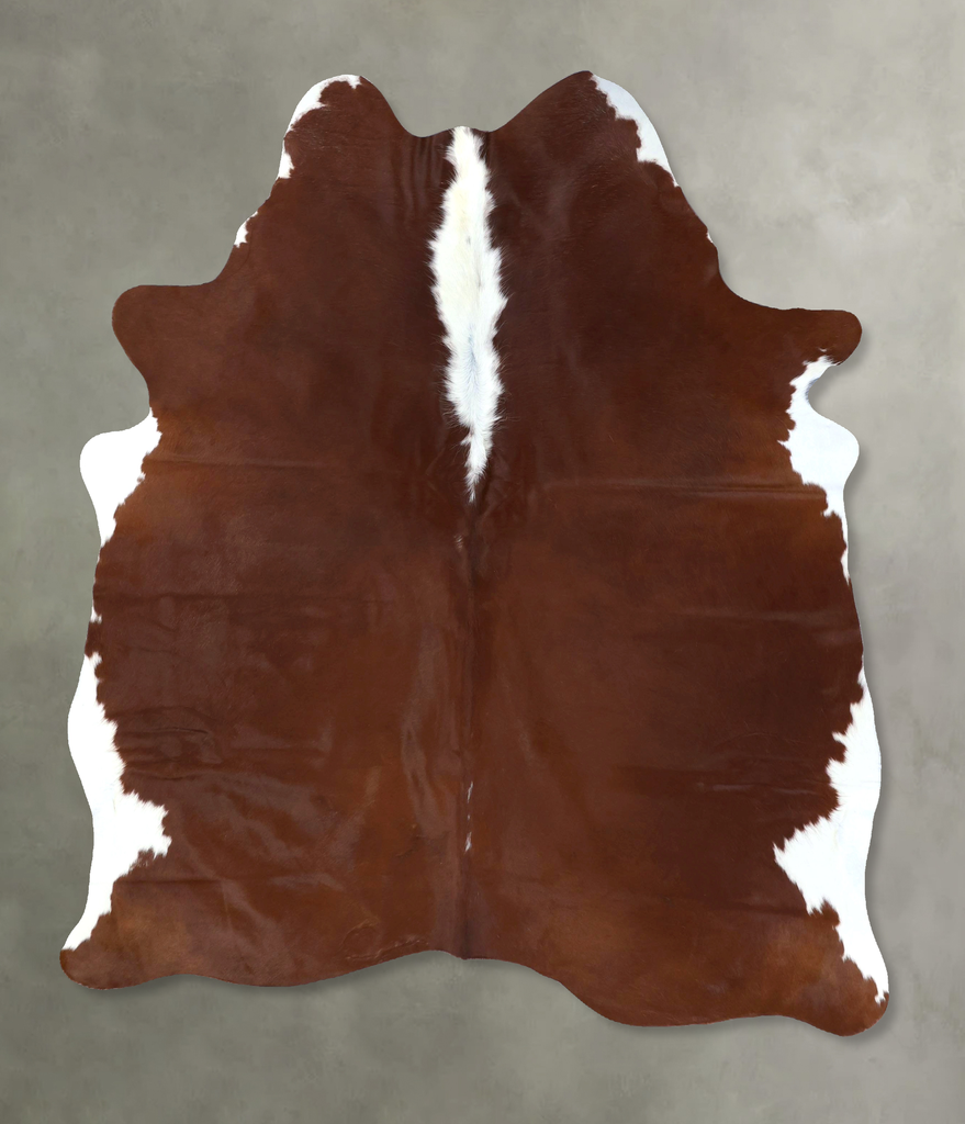 Hereford X-Large Brazilian Cowhide Rug 7'2"H x 6'0"W #B19382 by Hudson Hides