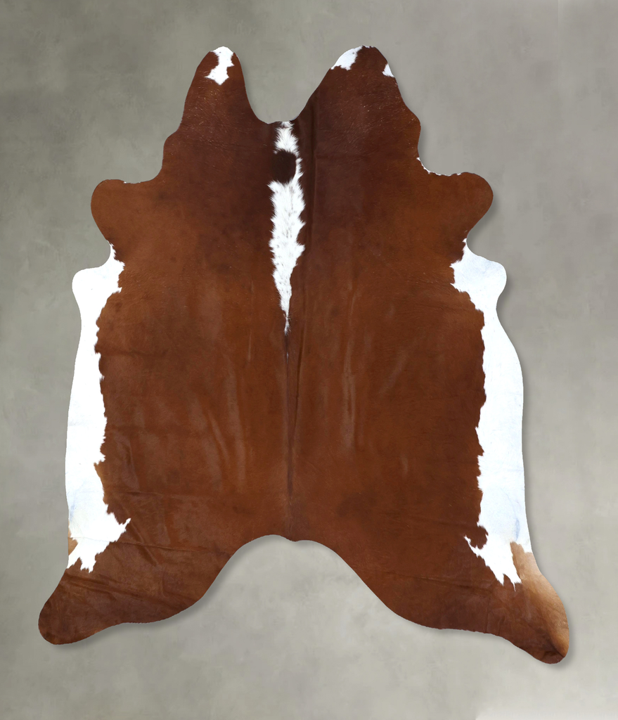 Hereford XX-Large Brazilian Cowhide Rug 7'7"H x 7'3"W #B19383 by Hudson Hides