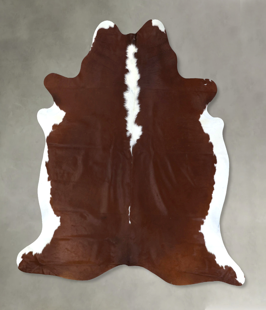 Hereford XX-Large Brazilian Cowhide Rug 7'6"H x 7'0"W #B19384 by Hudson Hides