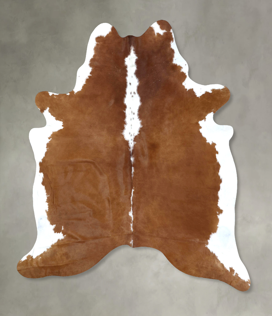Hereford XX-Large Brazilian Cowhide Rug 8'1"H x 6'10"W #B19385 by Hudson Hides