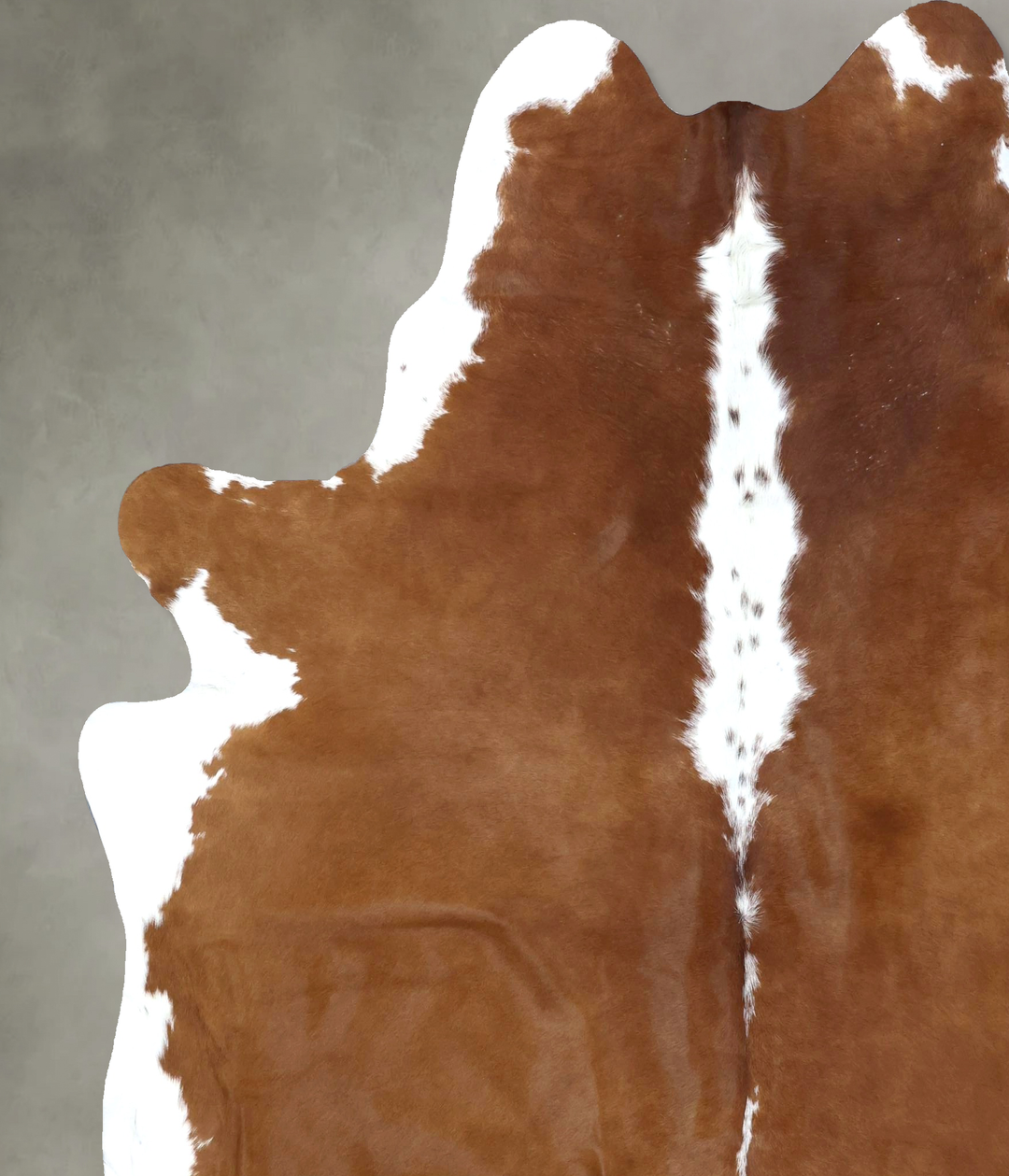Hereford XX-Large Brazilian Cowhide Rug 8'1"H x 6'10"W #B19385 by Huds