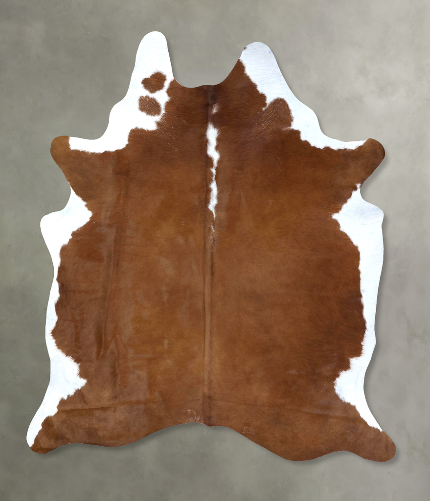Hereford XX-Large Brazilian Cowhide Rug 8'2"H x 6'5"W #B19386 by Hudson Hides