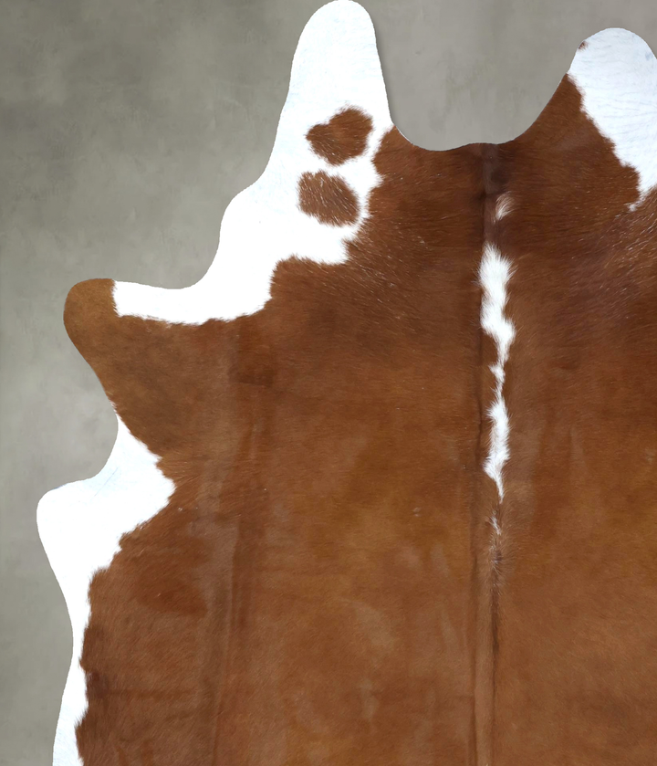 Hereford XX-Large Brazilian Cowhide Rug 8'2"H x 6'5"W #B19386 by Hudson Hides