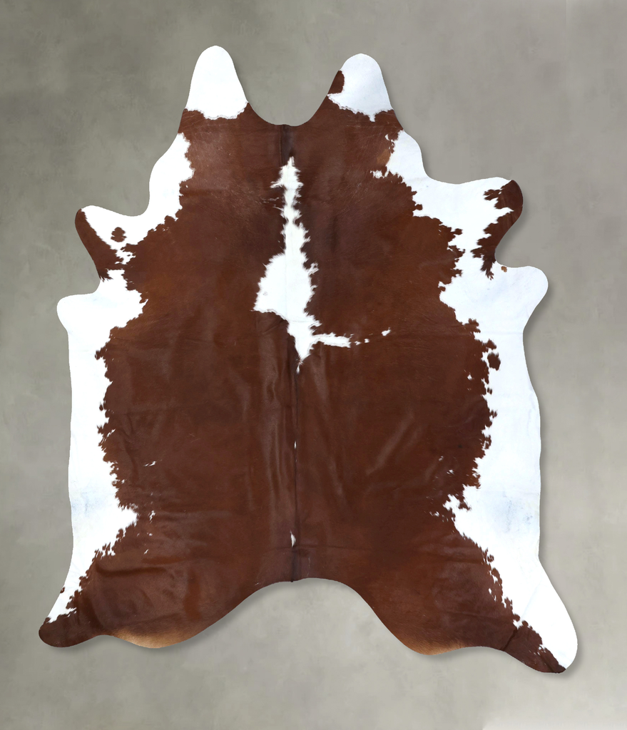 Hereford XX-Large Brazilian Cowhide Rug 8'10"H x 7'5"W #B19387 by Hudson Hides