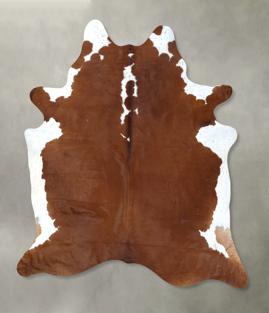 Hereford XX-Large Brazilian Cowhide Rug 8'3"H x 6'10"W #B19389 by Hudson Hides