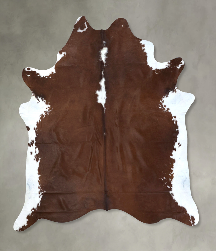 Hereford XX-Large Brazilian Cowhide Rug 7'8"H x 6'7"W #B19391 by Hudson Hides