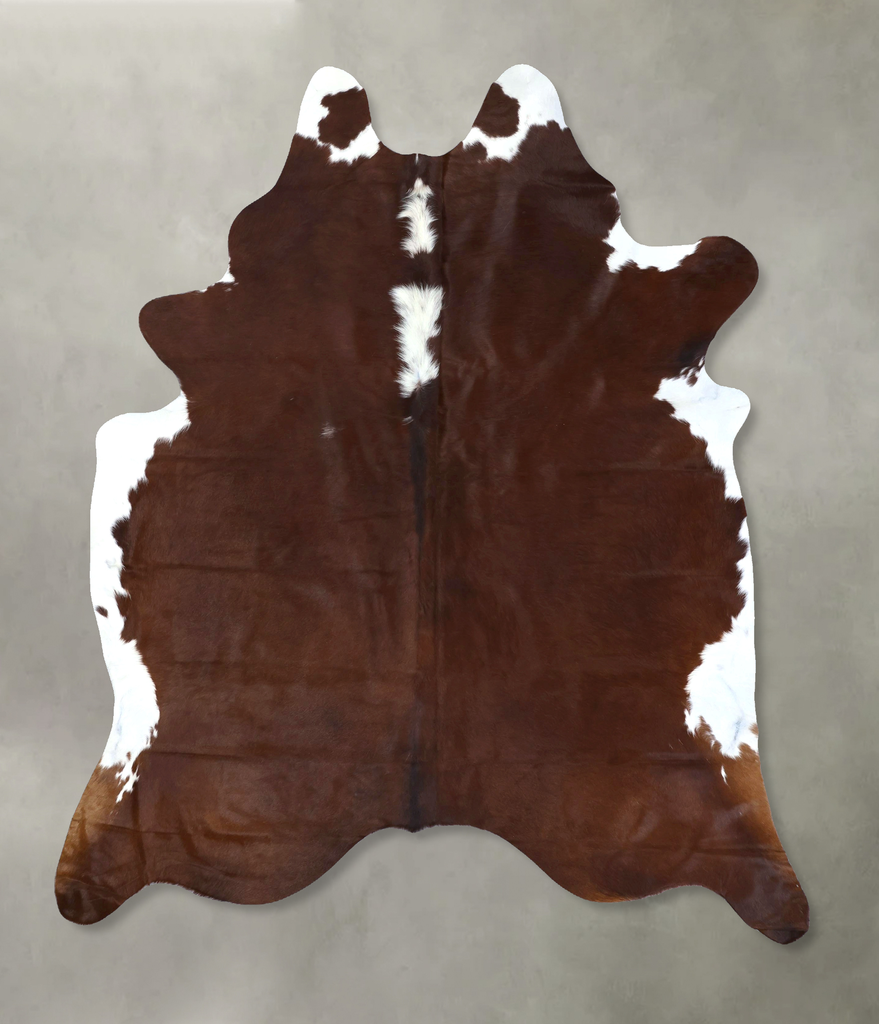 Hereford XX-Large Brazilian Cowhide Rug 8'2"H x 6'5"W #B19392 by Hudson Hides