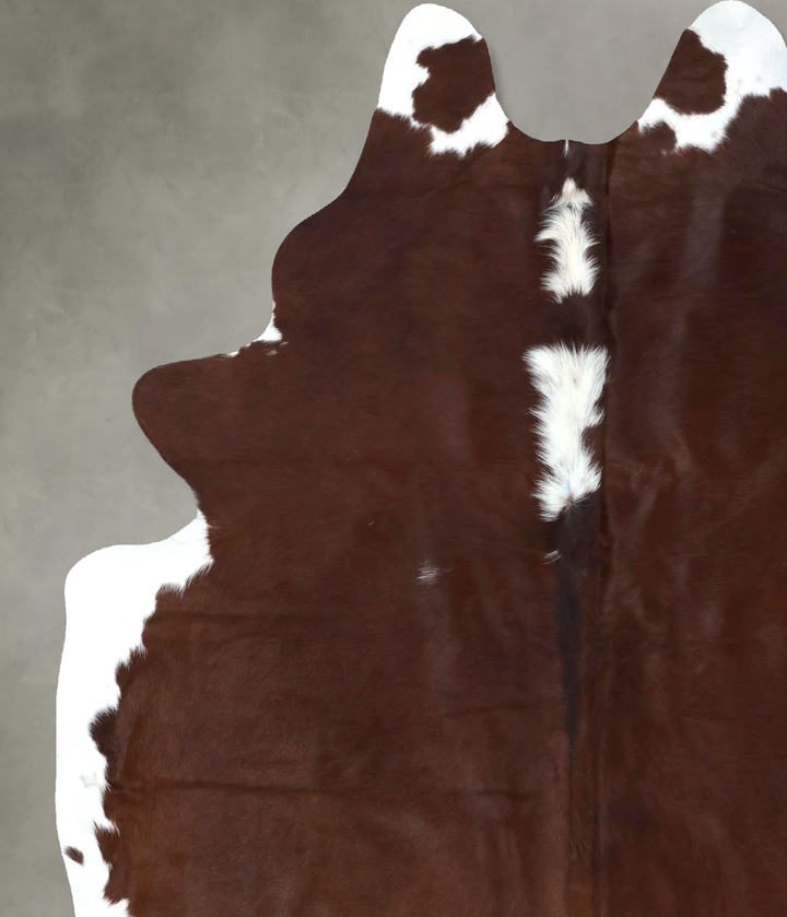 Hereford XX-Large Brazilian Cowhide Rug 8'2"H x 6'5"W #B19392 by Hudson Hides