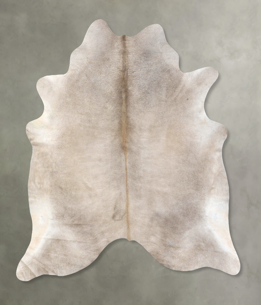 Champagne X-Large Brazilian Cowhide Rug 7'4"H x 6'8"W #B19393 by Hudson Hides
