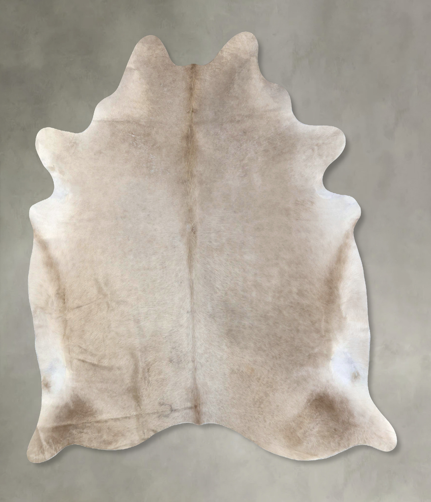 Champagne X-Large Brazilian Cowhide Rug 7'5"H x 6'4"W #B19398 by Hudson Hides