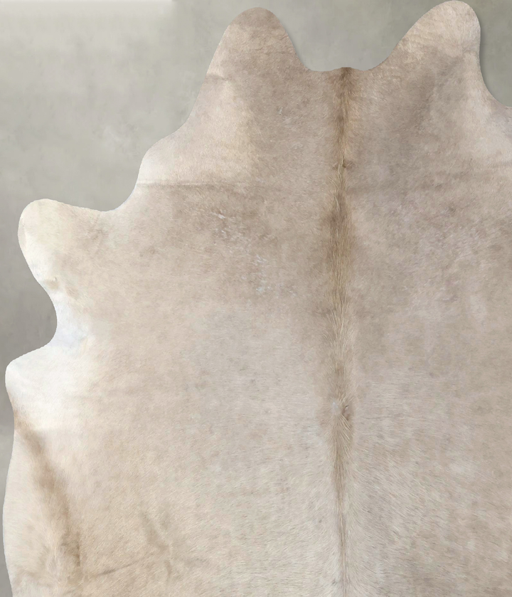 Champagne X-Large Brazilian Cowhide Rug 7'5"H x 6'4"W #B19398 by Hudson Hides