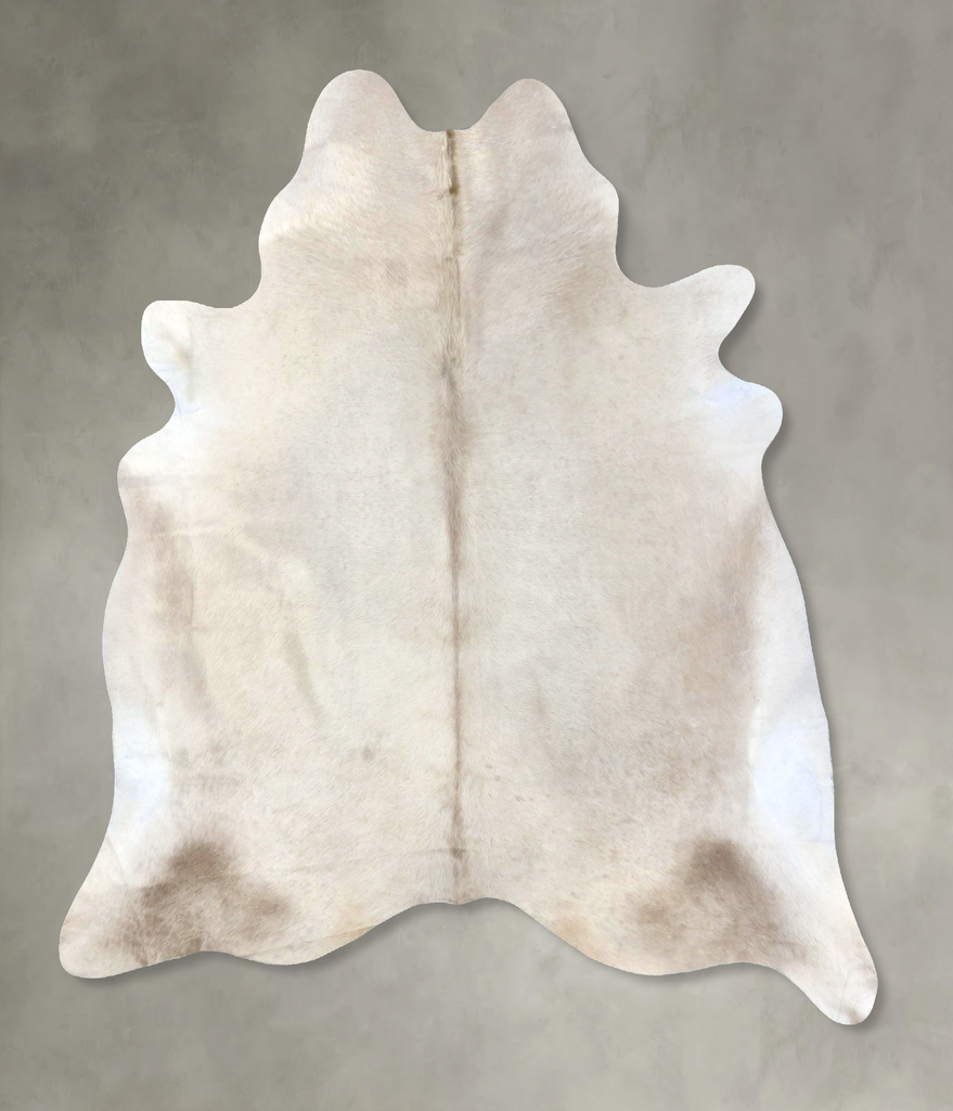 Champagne XX-Large Brazilian Cowhide Rug 7'7"H x 6'7"W #B19409 by Hudson Hides