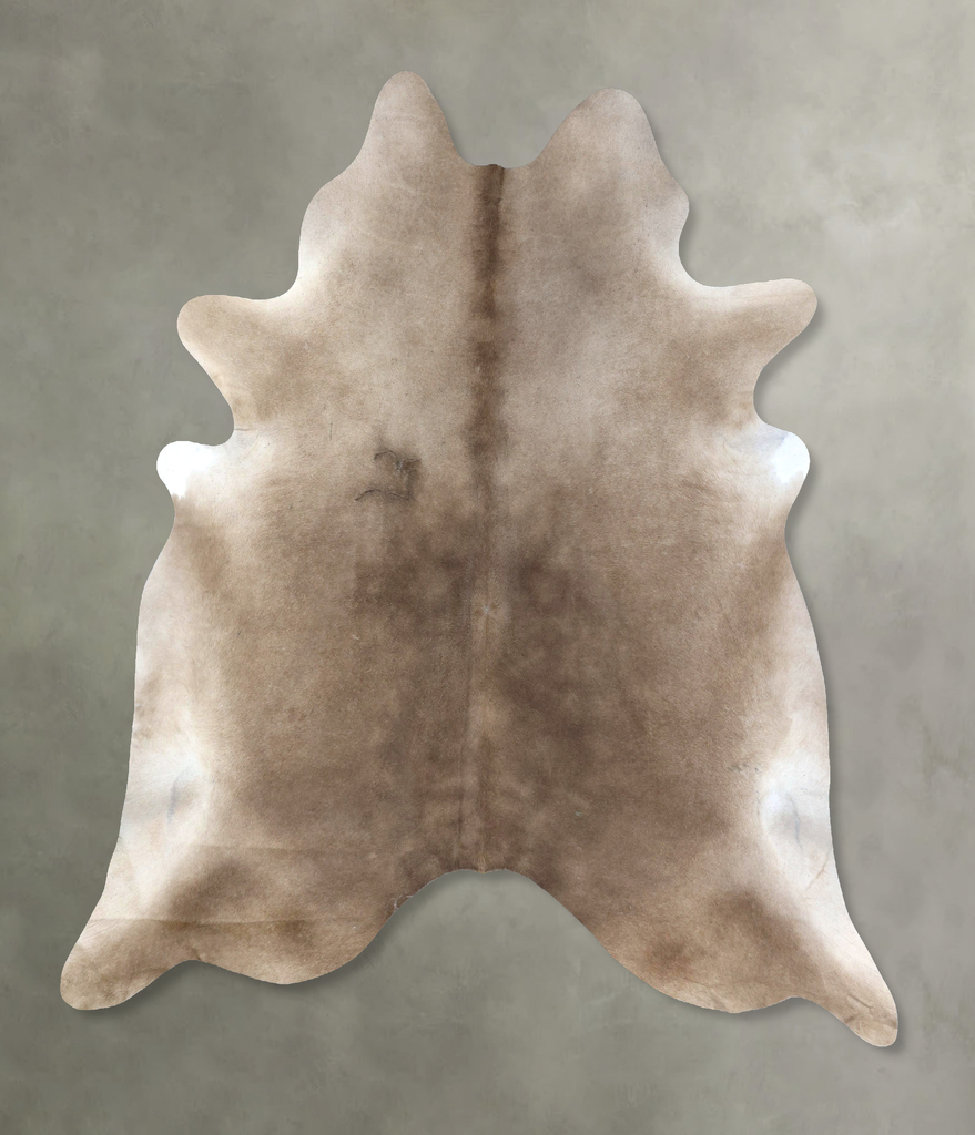 Taupe XX-Large Brazilian Cowhide Rug 8'5"H x 7'2"W #B19411 by Hudson Hides