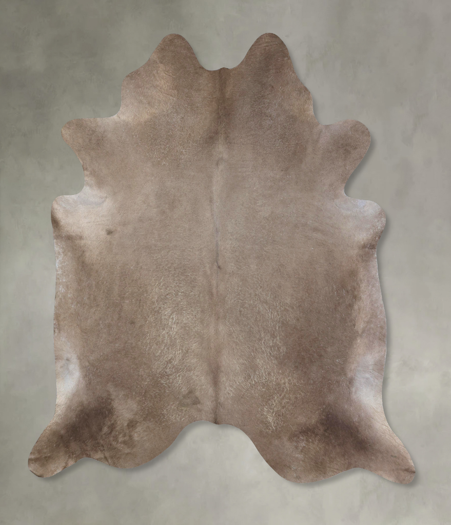 Taupe XX-Large Brazilian Cowhide Rug 8'0"H x 7'0"W #B19413 by Hudson Hides