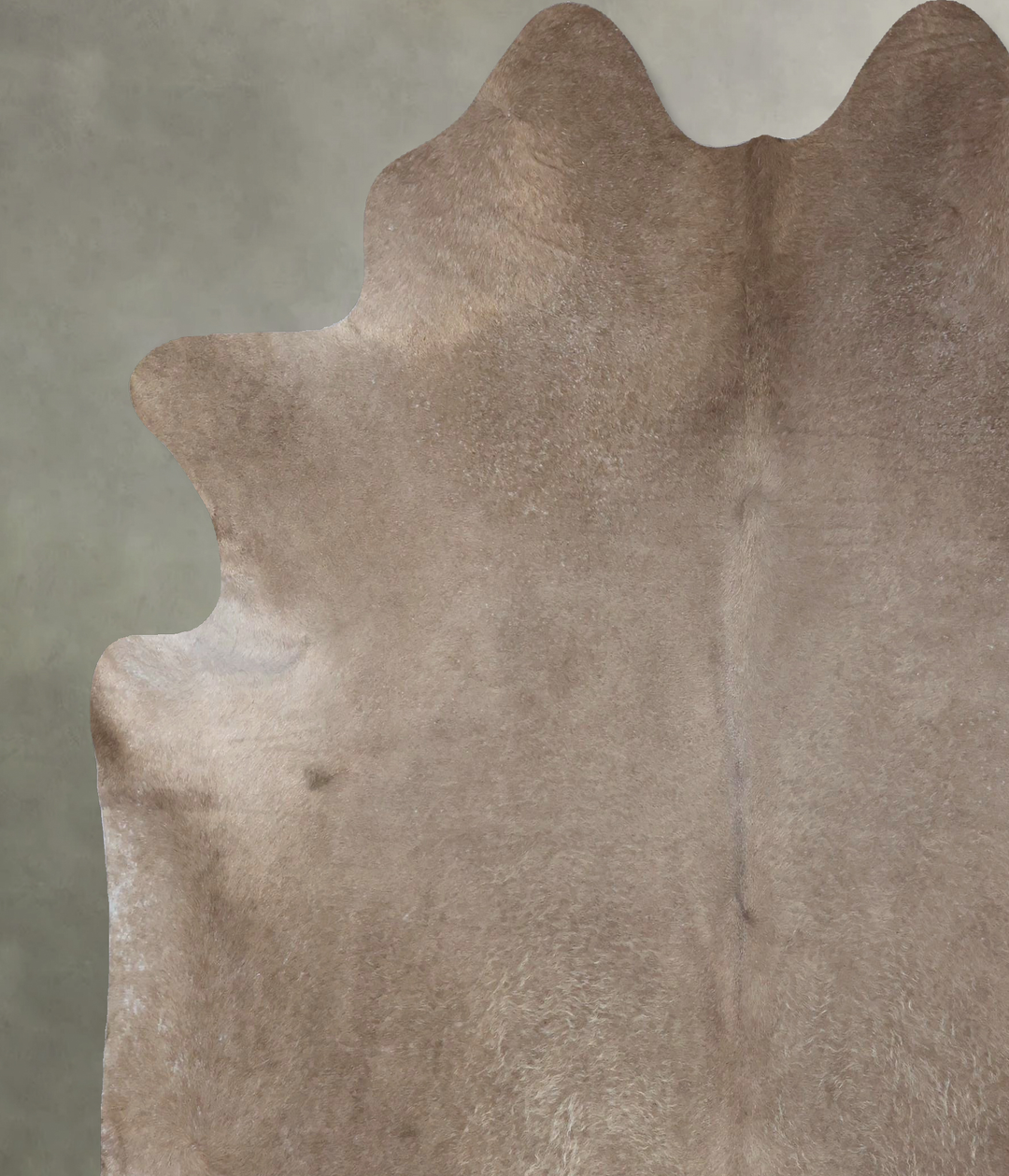 Taupe XX-Large Brazilian Cowhide Rug 8'0"H x 7'0"W #B19413 by Hudson H