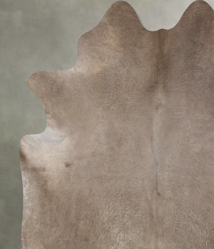 Taupe XX-Large Brazilian Cowhide Rug 8'0"H x 7'0"W #B19413 by Hudson Hides