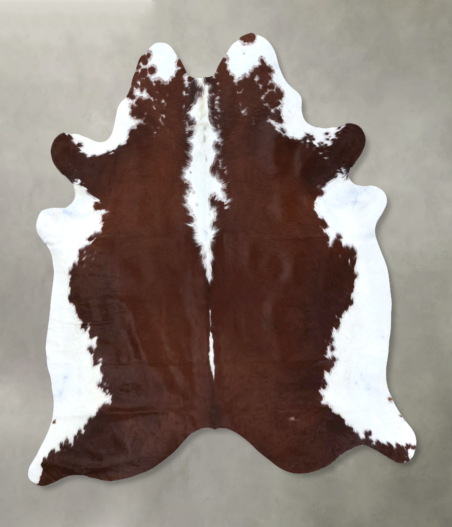 Hereford X-Large Brazilian Cowhide Rug 7'2"H x 6'5"W #B19416 by Hudson Hides