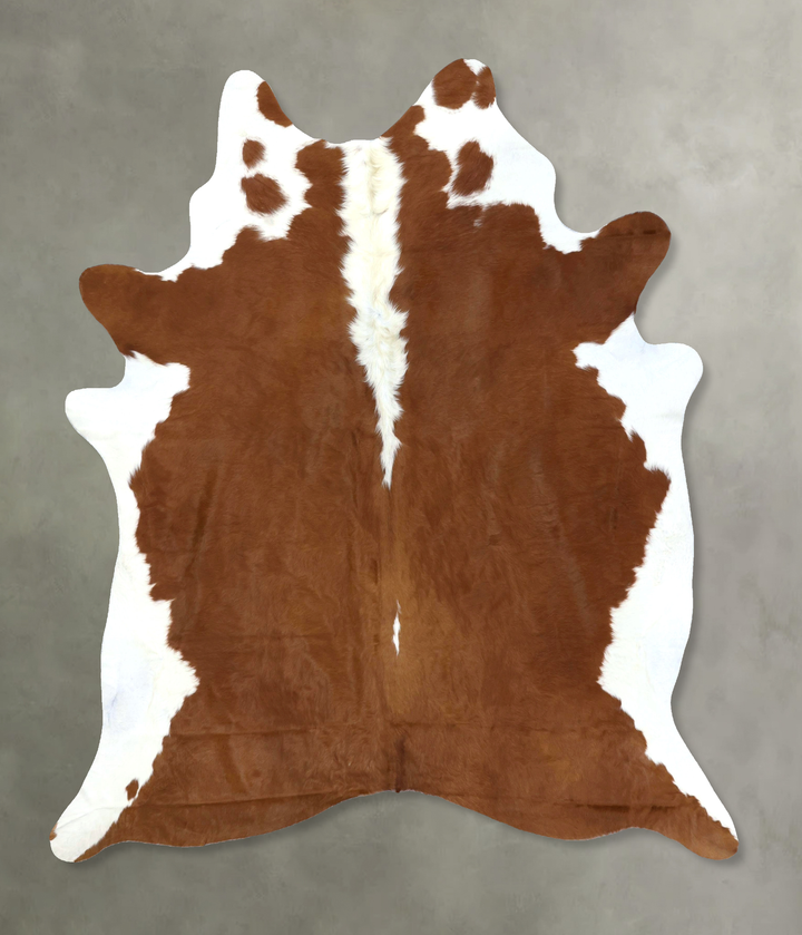 Hereford XX-Large Brazilian Cowhide Rug 8'2"H x 6'11"W #B19417 by Hudson Hides