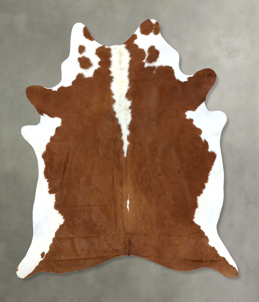 Hereford XX-Large Brazilian Cowhide Rug 8'2"H x 6'11"W #B19417 by Hudson Hides