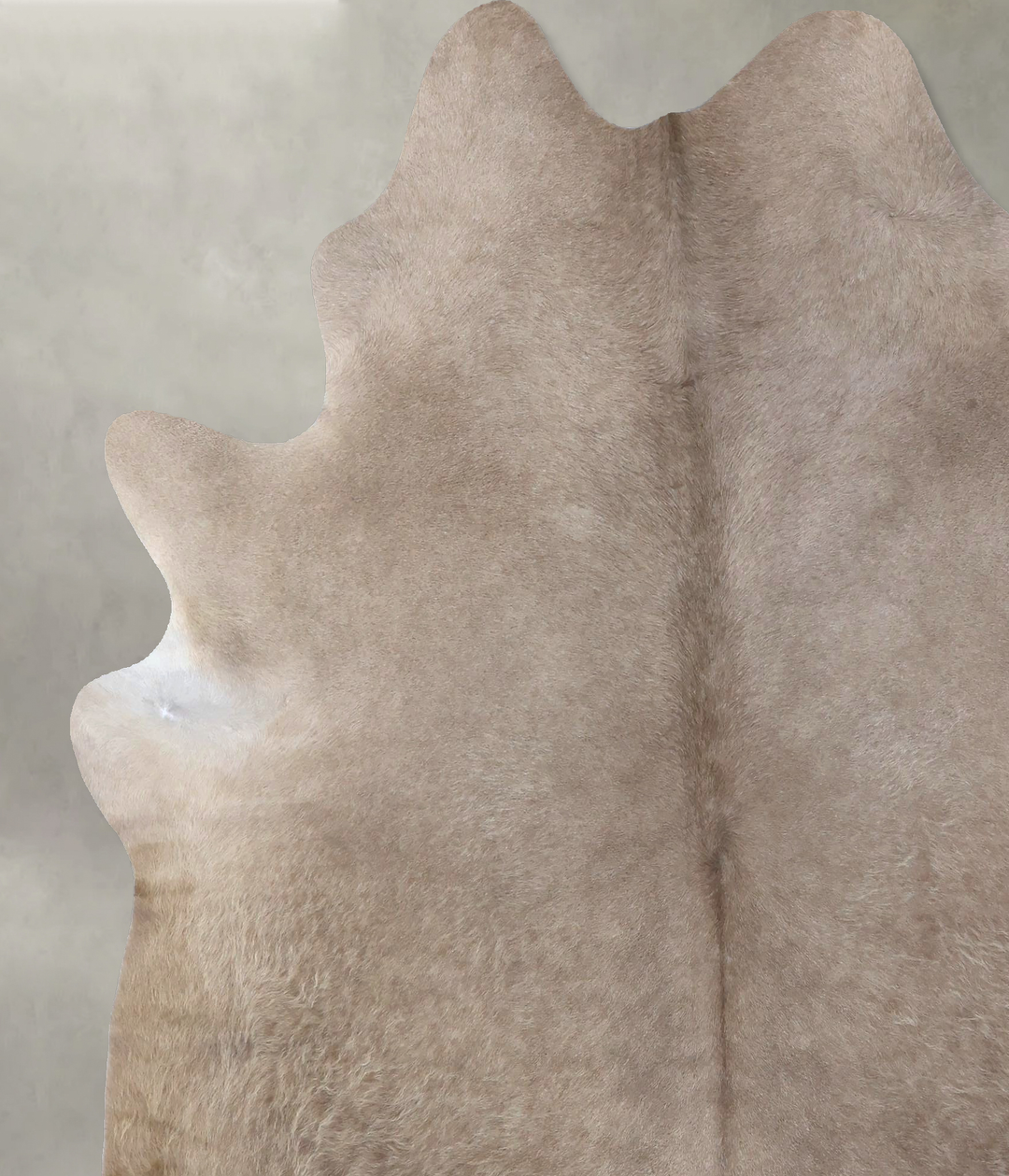 Taupe X-Large Brazilian Cowhide Rug 7'6"H x 6'7"W #B19421 by Hudson Hi