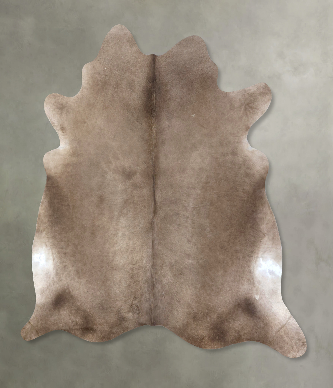 Taupe XX-Large Brazilian Cowhide Rug 7'5"H x 7'3"W #B19422 by Hudson H