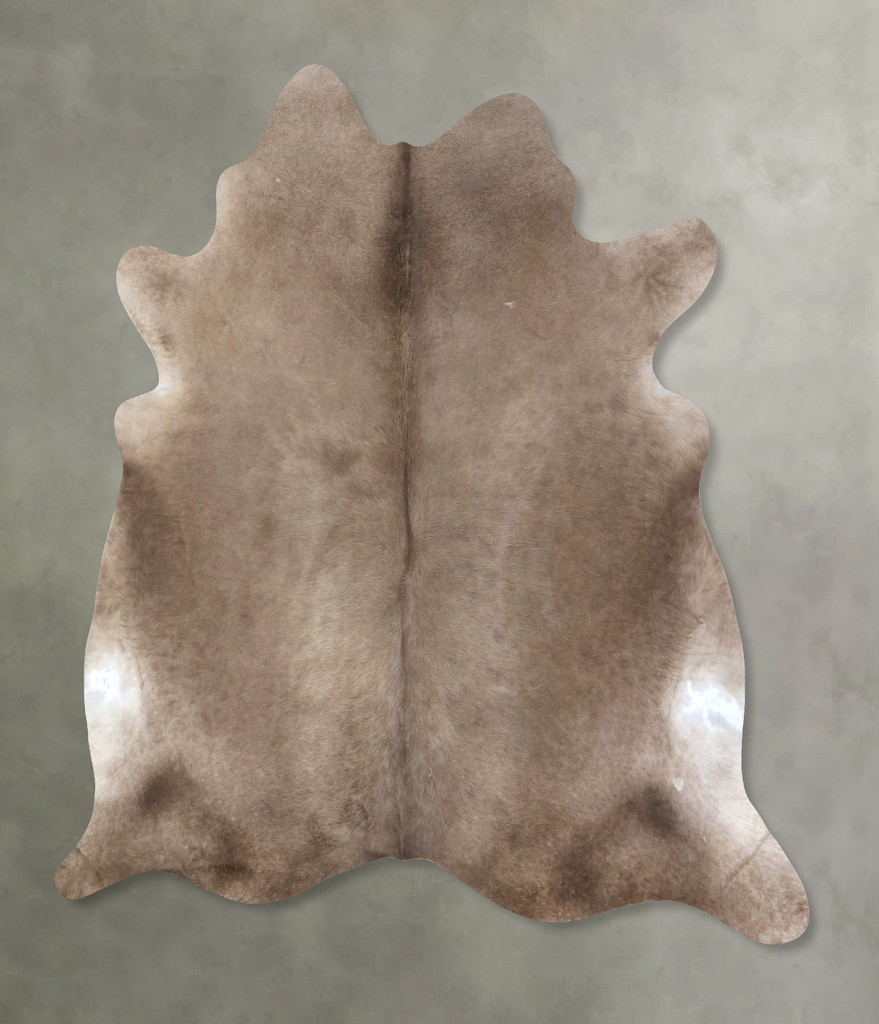 Taupe XX-Large Brazilian Cowhide Rug 7'5"H x 7'3"W #B19422 by Hudson Hides