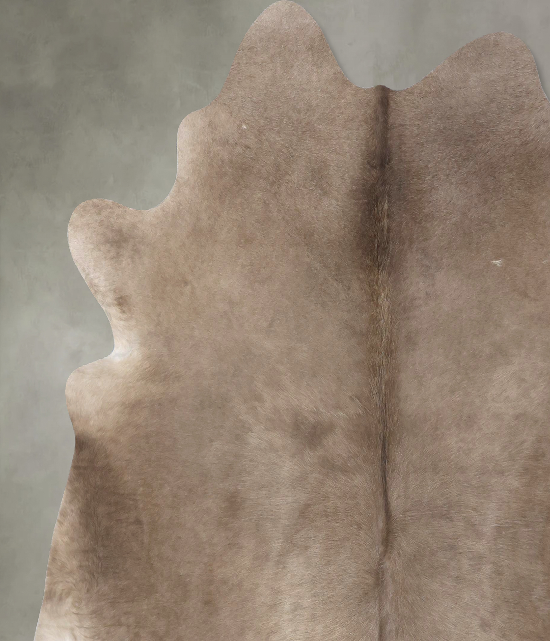 Taupe XX-Large Brazilian Cowhide Rug 7'5"H x 7'3"W #B19422 by Hudson H