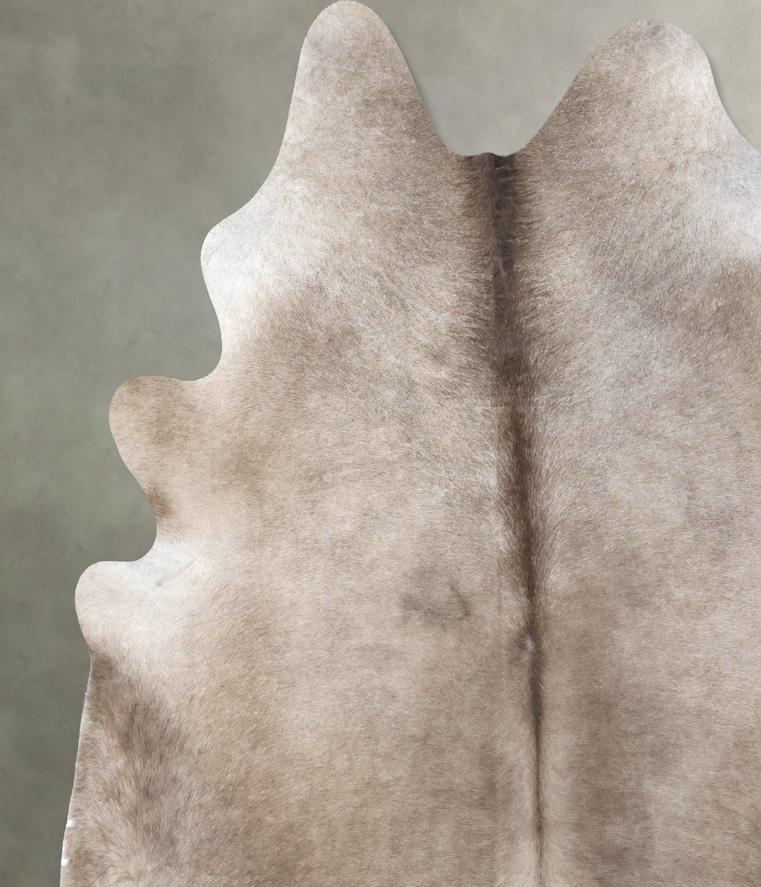 Taupe XX-Large Brazilian Cowhide Rug 8'1"H x 7'2"W #B19423 by Hudson H