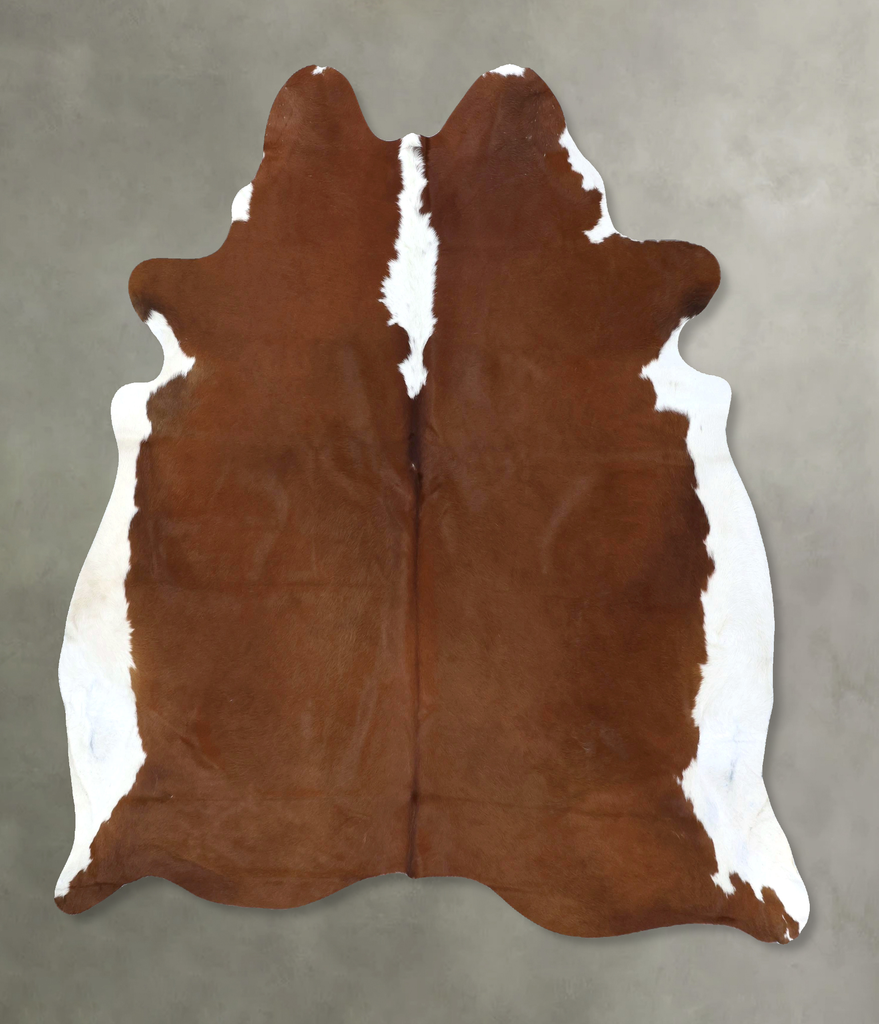Hereford X-Large Brazilian Cowhide Rug 7'2"H x 6'8"W #B19424 by Hudson Hides