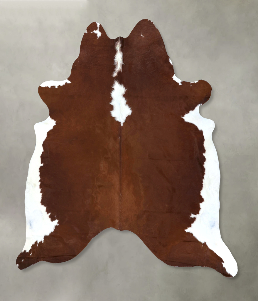 Hereford XX-Large Brazilian Cowhide Rug 8'1"H x 7'2"W #B19425 by Hudson Hides