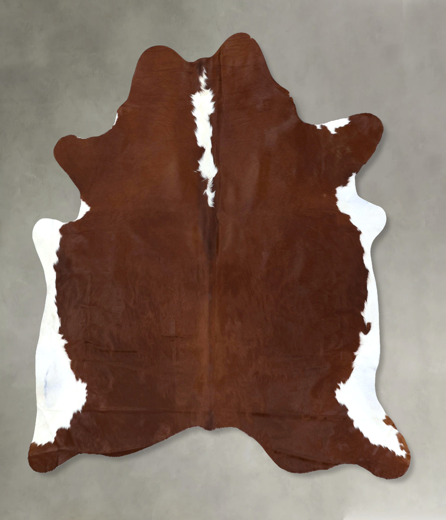 Hereford X-Large Brazilian Cowhide Rug 7'1"H x 6'4"W #B19426 by Hudson Hides