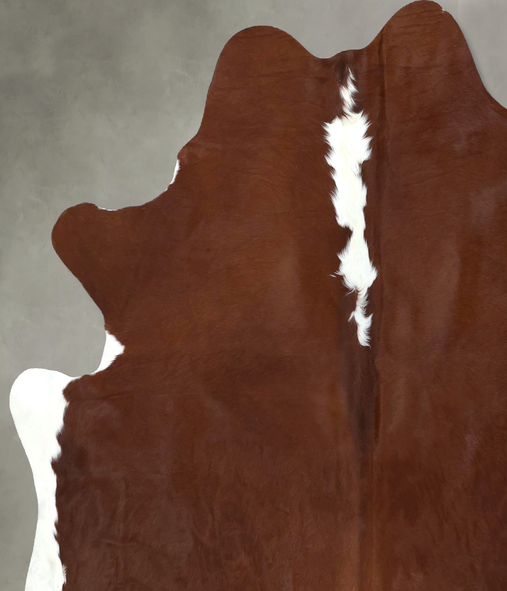 Hereford X-Large Brazilian Cowhide Rug 7'1"H x 6'4"W #B19426 by Hudson Hides