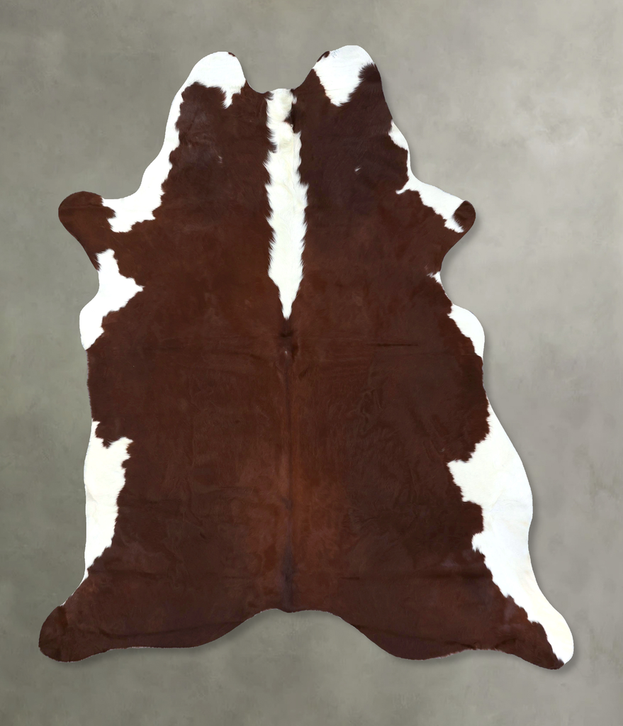 Hereford XX-Large Brazilian Cowhide Rug 8'0"H x 6'5"W #B19428 by Hudson Hides