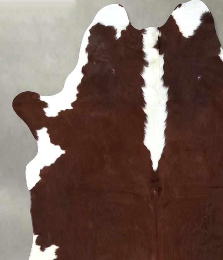 Hereford XX-Large Brazilian Cowhide Rug 8'0"H x 6'5"W #B19428 by Hudson Hides