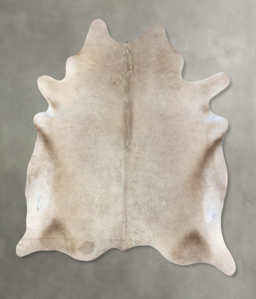Champagne X-Large Brazilian Cowhide Rug 7'5"H x 6'4"W #B19429 by Hudson Hides