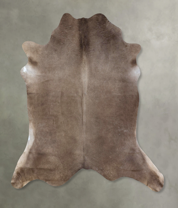 Taupe XX-Large Brazilian Cowhide Rug 7'3"H x 7'3"W #B19430 by Hudson Hides