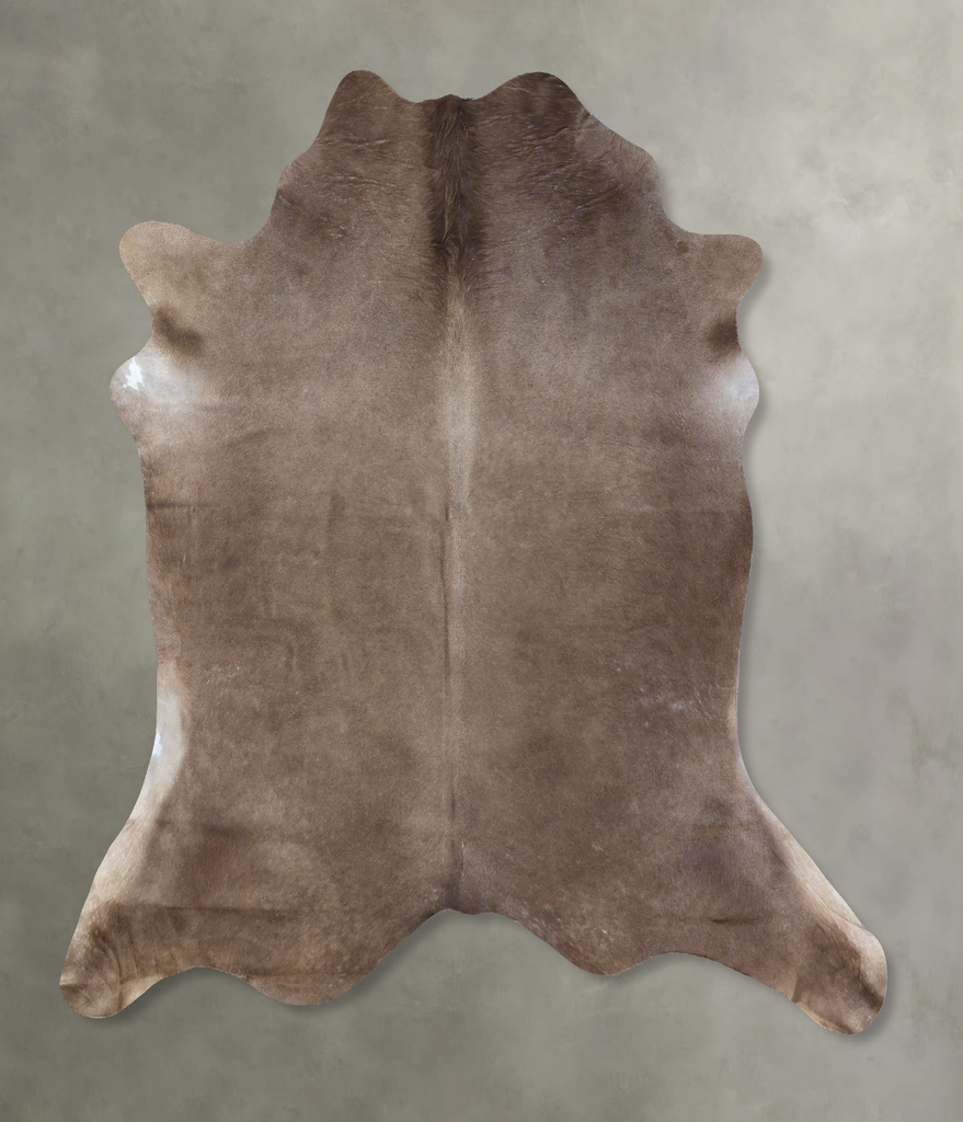 Taupe XX-Large Brazilian Cowhide Rug 7'3"H x 7'3"W #B19430 by Hudson Hides