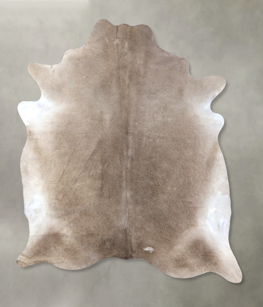 Taupe X-Large Brazilian Cowhide Rug 7'9"H x 6'3"W #B19433 by Hudson Hides