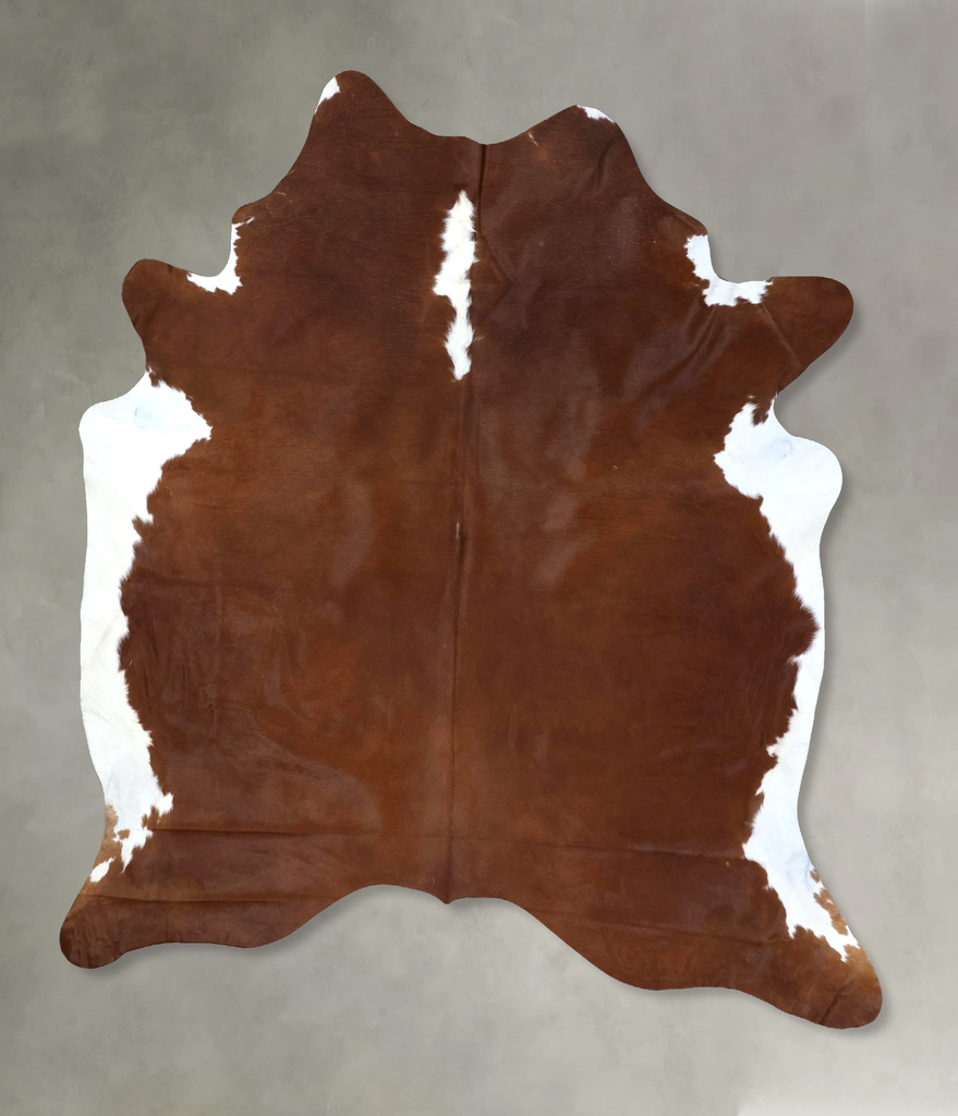 Hereford XX-Large Brazilian Cowhide Rug 8'1"H x 6'8"W #B19434 by Hudson Hides