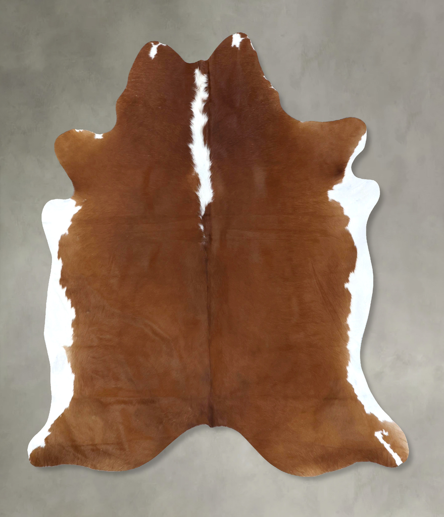 Hereford X-Large Brazilian Cowhide Rug 7'0"H x 6'5"W #B19436 by Hudson Hides
