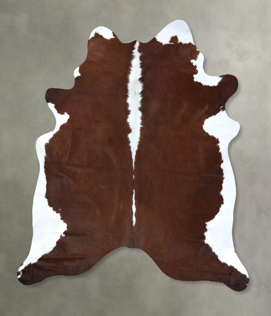 Hereford XX-Large Brazilian Cowhide Rug 7'9"H x 6'11"W #B19438 by Hudson Hides