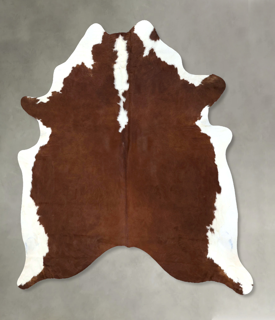 Hereford X-Large Brazilian Cowhide Rug 7'4"H x 6'2"W #B19445 by Hudson Hides