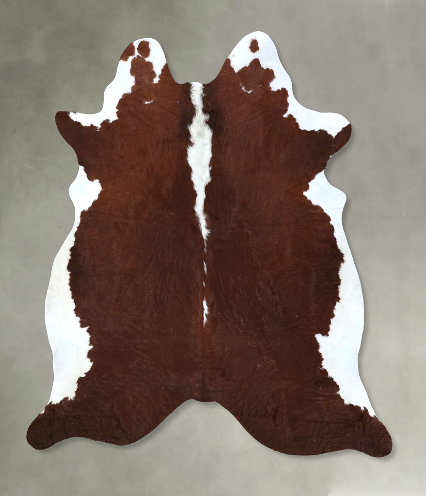 Hereford XX-Large Brazilian Cowhide Rug 7'9"H x 6'8"W #B19446 by Hudson Hides