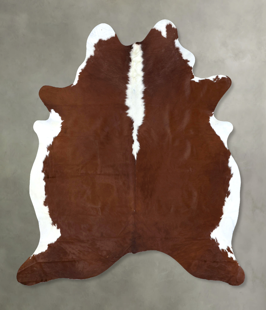 Hereford X-Large Brazilian Cowhide Rug 7'9"H x 6'4"W #B19447 by Hudson Hides