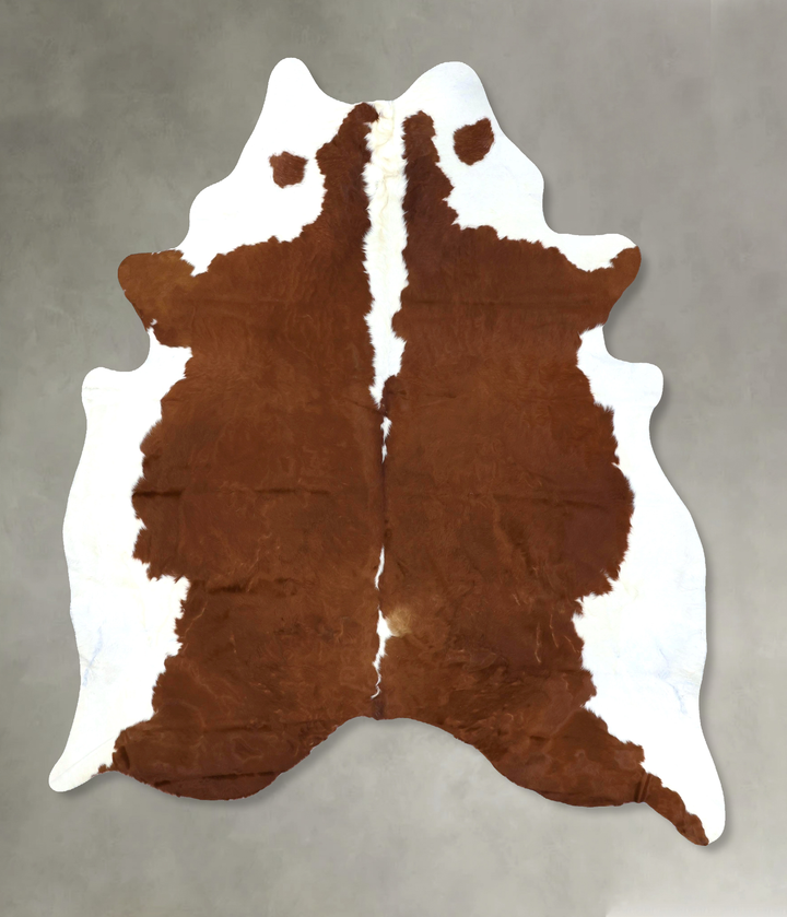 Hereford XX-Large Brazilian Cowhide Rug 8'4"H x 7'1"W #B19448 by Hudson Hides