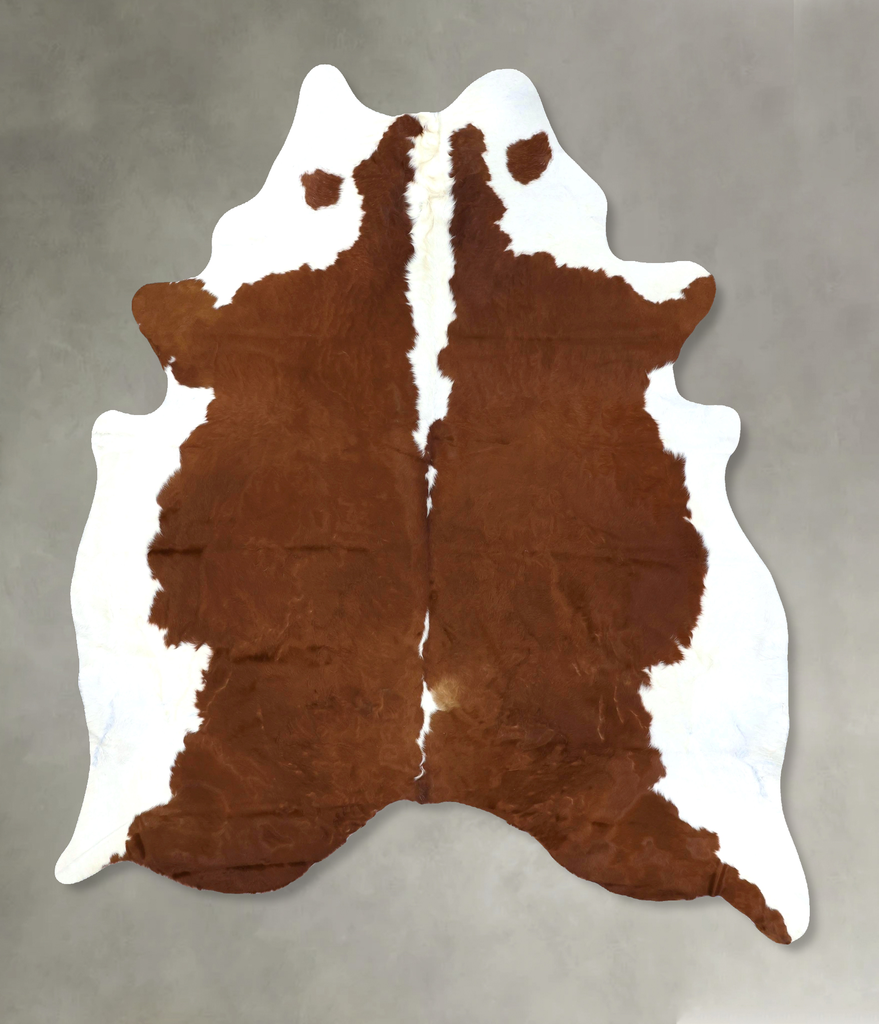 Hereford XX-Large Brazilian Cowhide Rug 8'4"H x 7'1"W #B19448 by Hudson Hides