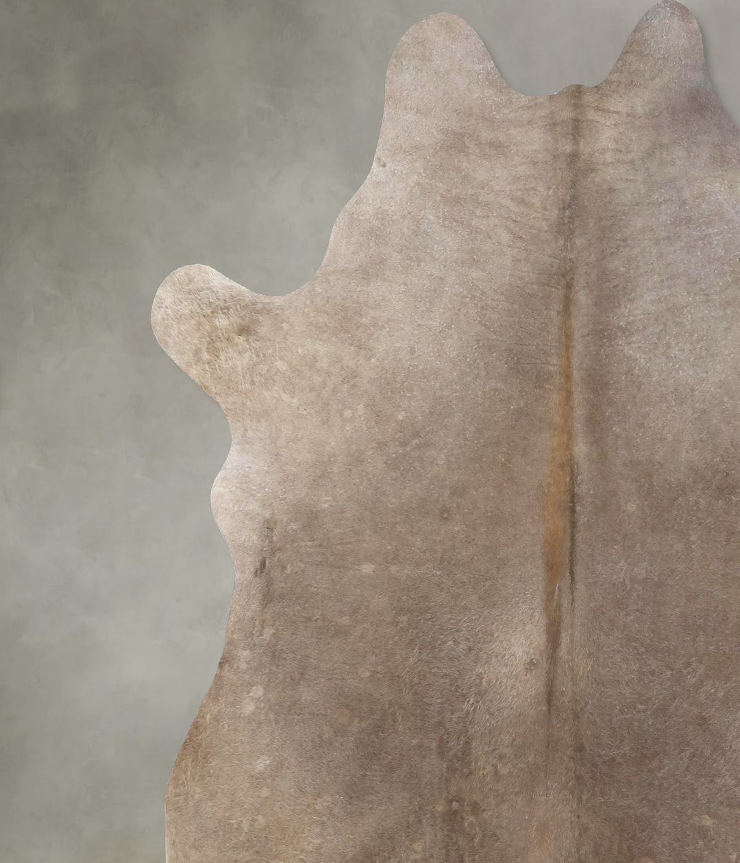 Taupe XX-Large Brazilian Cowhide Rug 8'6"H x 7'3"W #B19450 by Hudson H