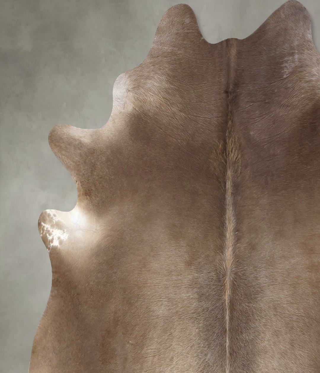 Taupe XX-Large Brazilian Cowhide Rug 7'9"H x 7'1"W #B19451 by Hudson H