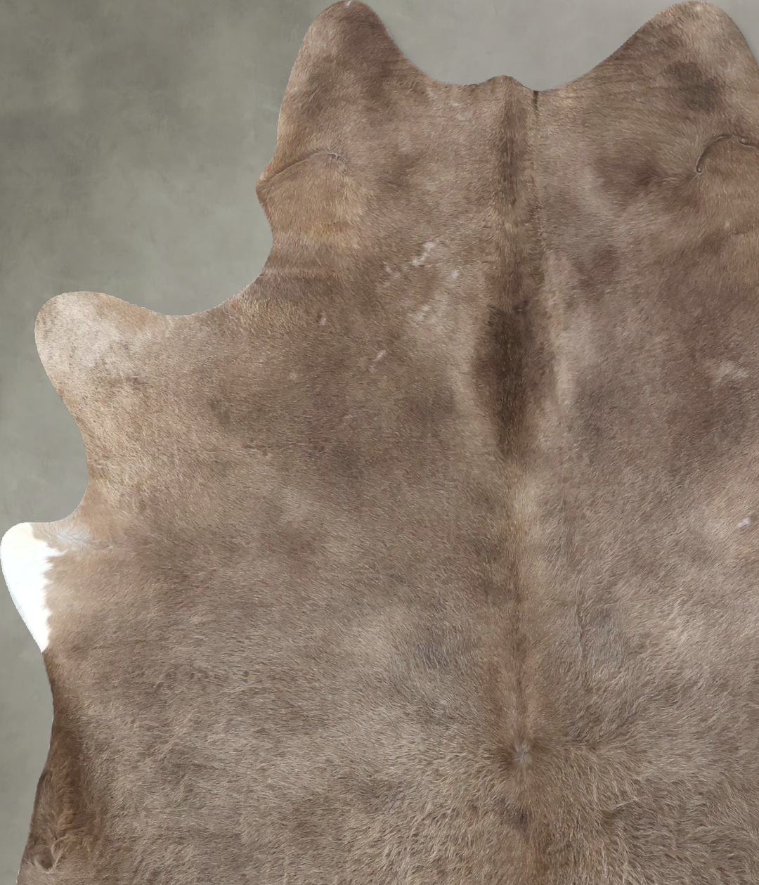 Taupe X-Large Brazilian Cowhide Rug 7'4"H x 5'10"W #B19453 by Hudson H